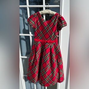 Janie and Jack Girls Size 10 Red Plaid Tartan Christmas Holiday Occasion Dress